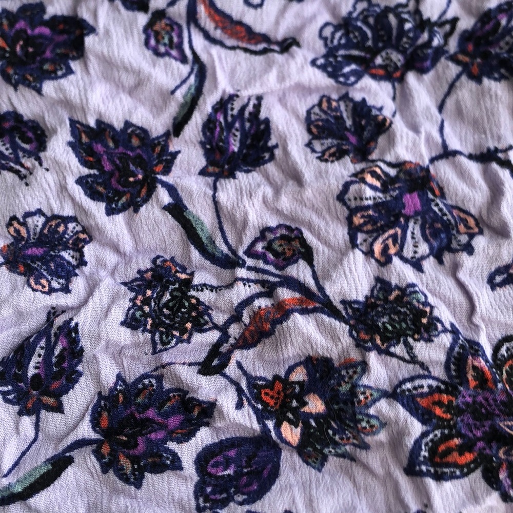 Kendall and Kylie purple floral top